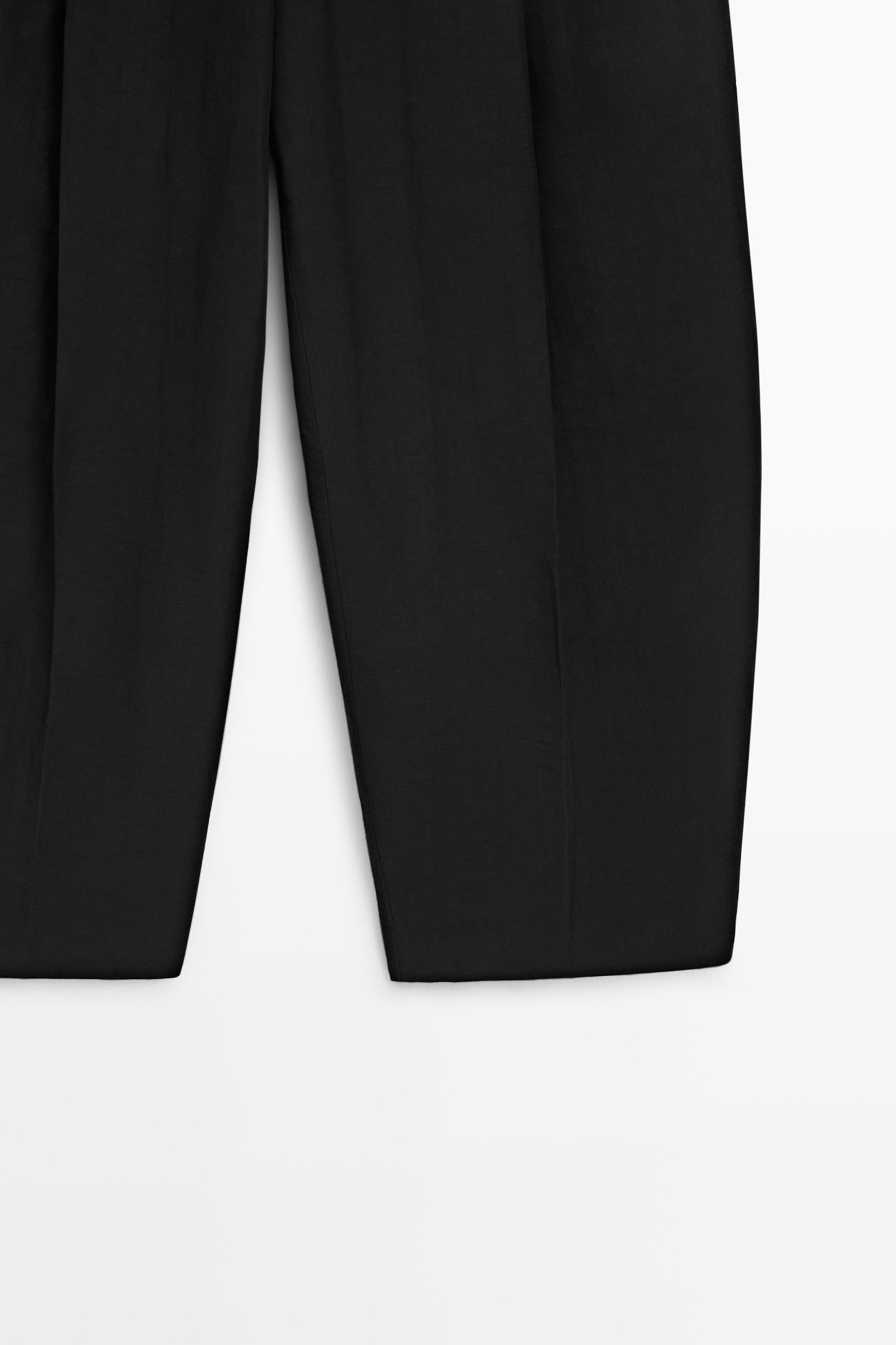 Linen blend pleated trousers - STUDIO